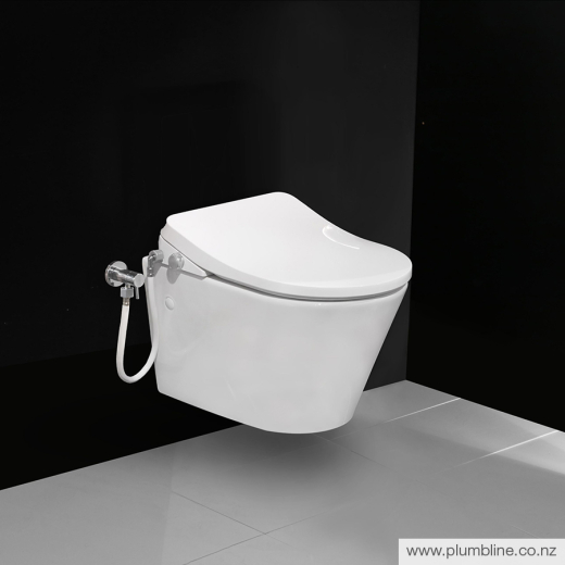 Evo Rimless Wall Hung Toilet with Bidet Seat