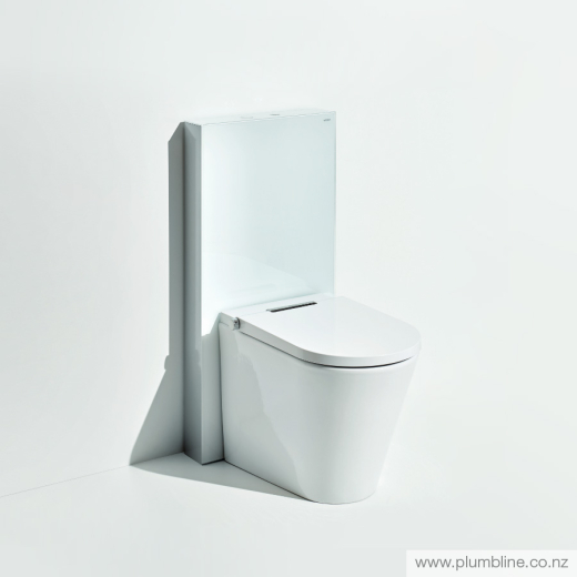 Axent Back To Wall Cistern White Glass