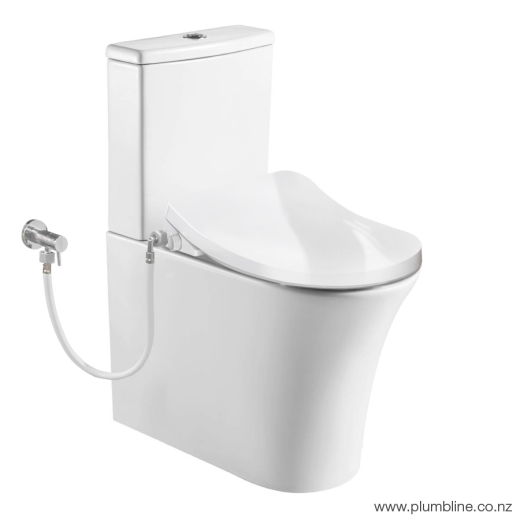 Reflex Rimless Back To Wall Toilet Suite with Bidet Seat