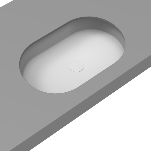 Super-Thin 550 Pill Oval Undermount Basin